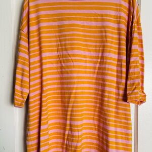 Marimekko x Uniqulo Pink and Orange long tunic T-shirt, XL